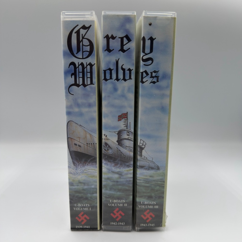 Grey Wolves U-Boats VHS Set Vol 1-3 WWII Documentary Chronos Films Germany RARE